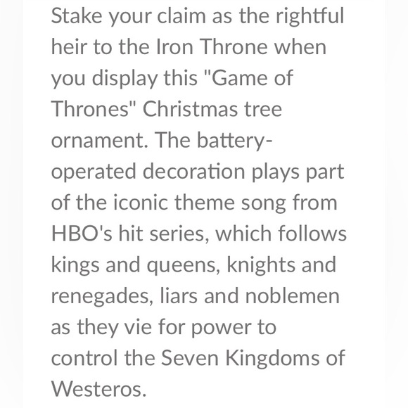 Iron Throne Ornament - Picture 11 of 15